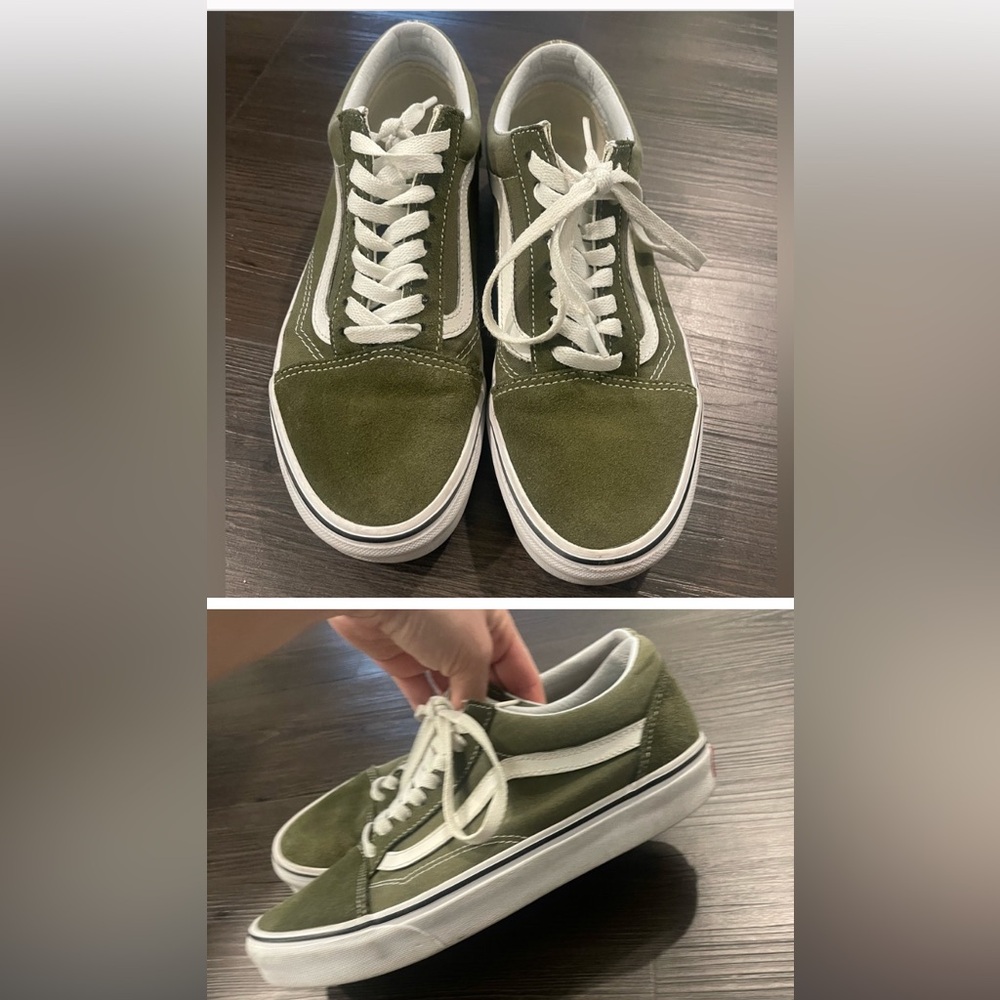 Vans classic sneakers in olive green